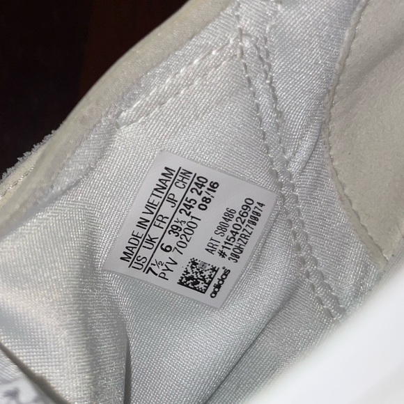 ADIDAS - Off White leather toe sneakers - Picture 3 of 3